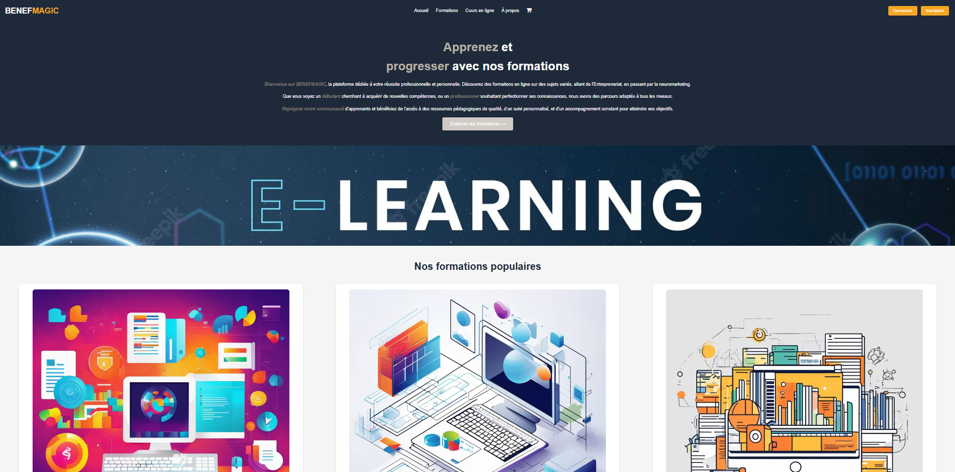 SAE 1.4 - Page d'accueil du site