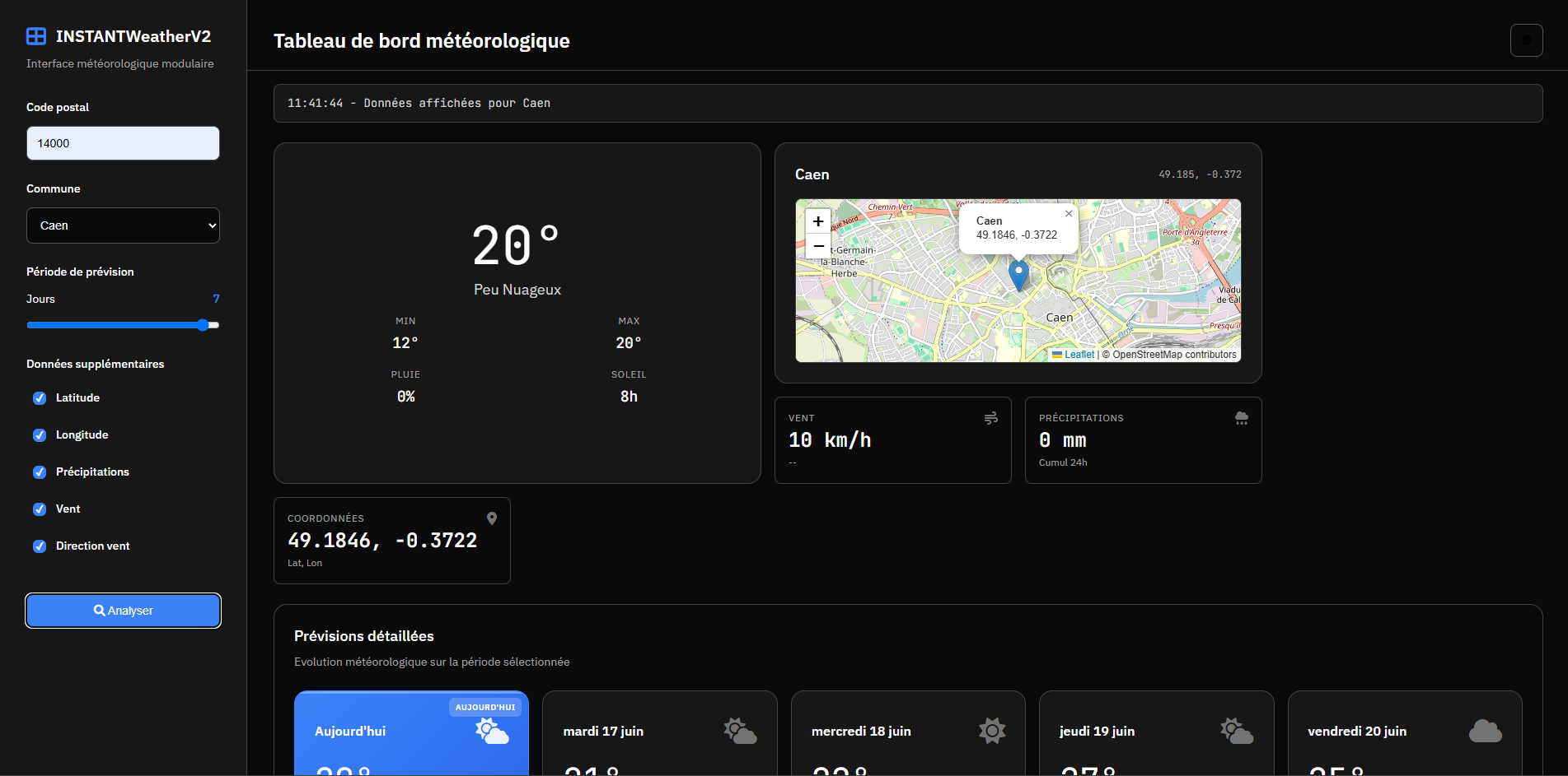 SAE 2.3 - Application météo